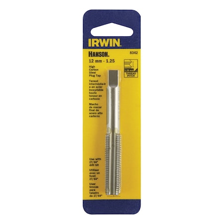 Irwin Irwin Hanson High Carbon Steel Metric Plug Tap 12-1.25 mm 1 pc 8342ZR